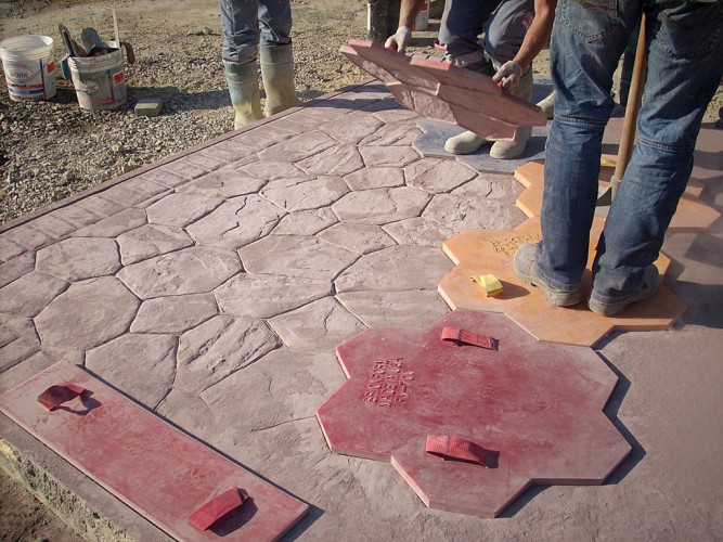 Baskı Beton'un Tarihi